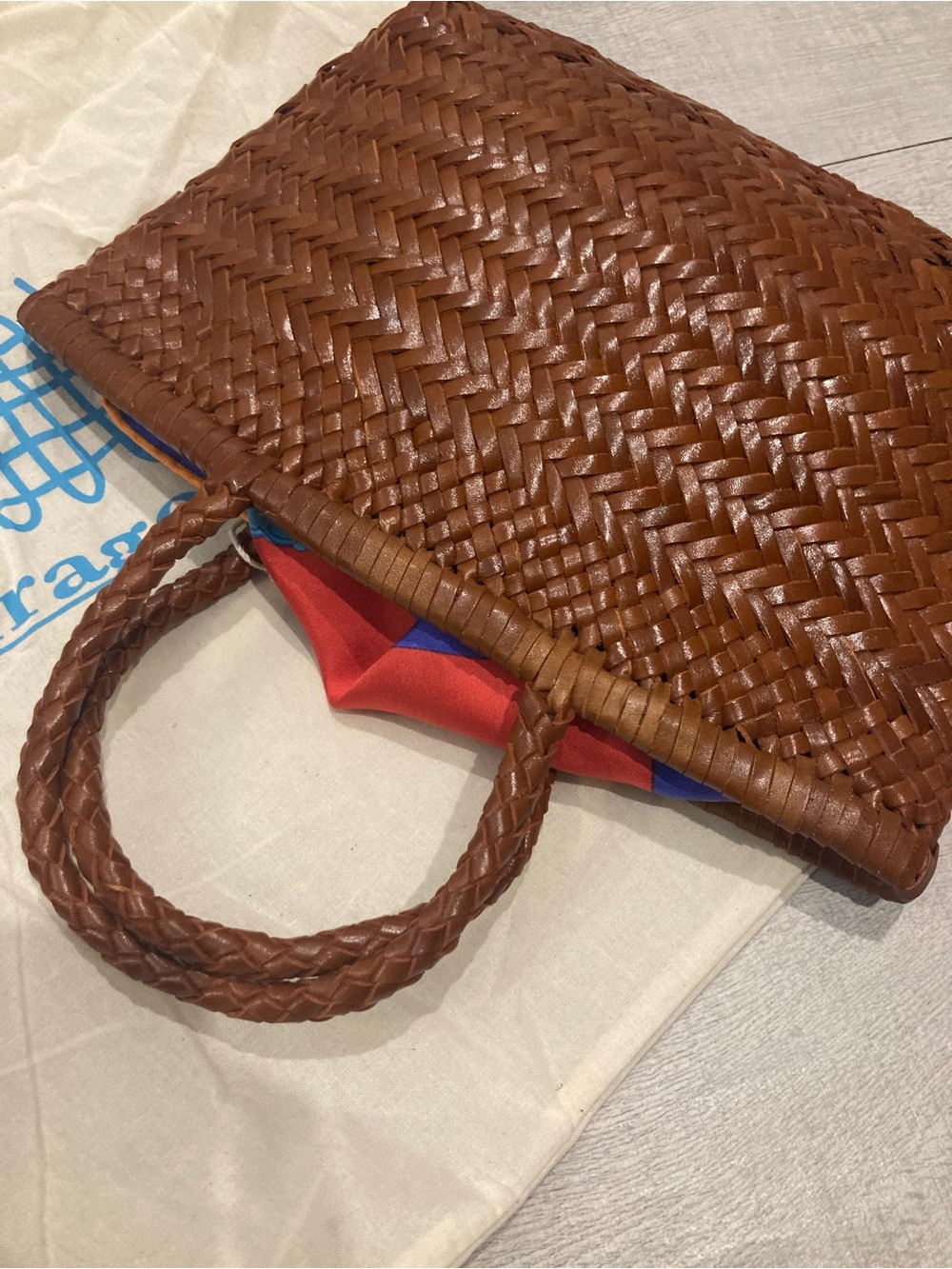 Dragon Diffusion Mini Flat Gora Leather Shoulder Bag - Picture 9 of 11